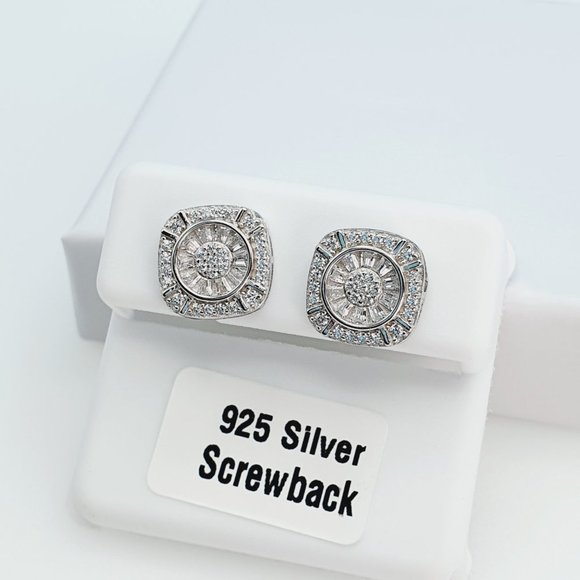 925 Sterling Silver Cubic Zirconia Earrings, U19254796 - Picture 7 of 10